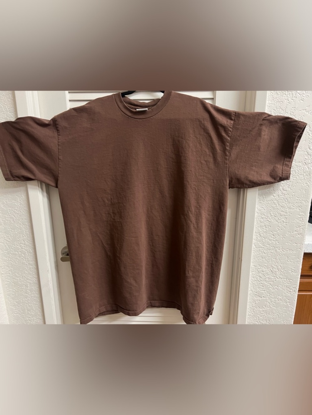 Pro Club Men’s Classic Brown Crewneck T-Shirt 100 % heavy weight cotton 3XL TALL